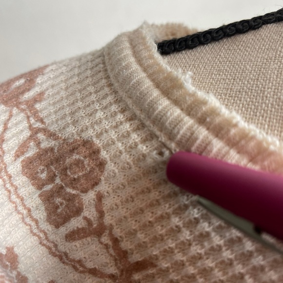 Free People Cream Henna Tattoo Boho Swing Thermal - Picture 11 of 12